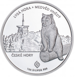 Stříbrná mince Lysá hora 1 oz proof 2021