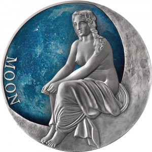 Stříbrná mince Měsíc 2 oz antique finish 2022