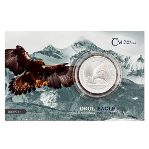 Stříbrná mince Orel 1 oz b.k. číslovaná 2022