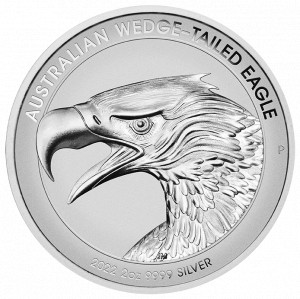 Stříbrná mince Orel klínoocasý 2 oz reverse-proof, vysoký reliéf 2022