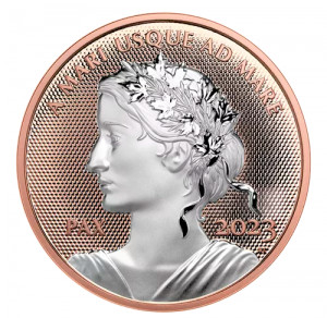 Stříbrná mince Peace Dollar 1 oz proof, pozlacená 2023