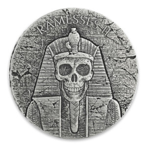 Stříbrná mince Ramesses II Život po životě 2 oz 2017