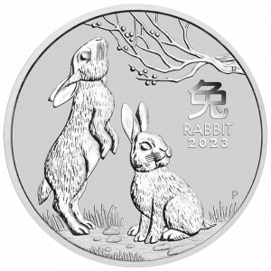 Stříbrná mince Rok Zajíce 1 kg BU 2023 Lunární série III