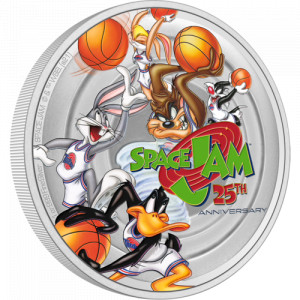 Stříbrná mince Spacejam 25. výročí 1 oz proof 2021