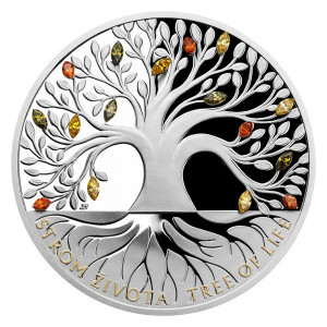 Stříbrná mince Strom života - Podzim 1 oz proof 2020
