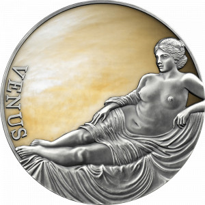 Stříbrná mince Venuše 3 oz antique finish 2021