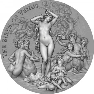 Stříbrná mince Zrození Venuše 1 kg antique finish 2023