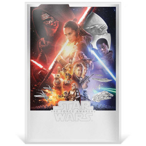 Stříbrný plakát Star Wars: Síla se probouzí 35g 