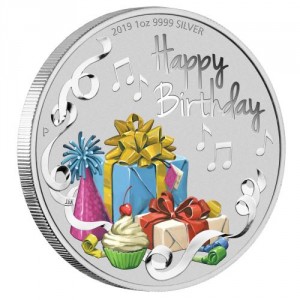 Stříbrná mince k narozeninám 1 oz proof 2019