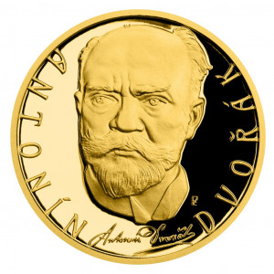 Zlatá mince - Antonín Dvořák 1/2 oz proof 2021