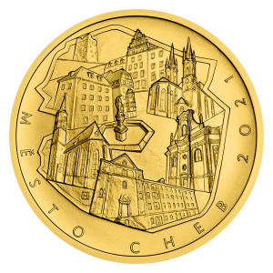 Zlatá mince Cheb 1/2 oz b.k. 2021