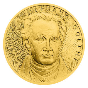 Zlatá mince Johann Wolfgang Goethe 1/2 oz 2022