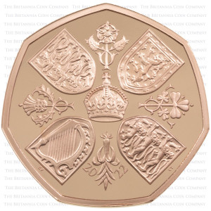 Zlatá mince Královna Alžběta II Memorial - 1/2 oz proof 2022