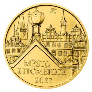 Zlatá mince Litoměřice 1/2 oz b.k. 2022