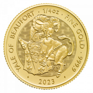 Zlatá mince The Royal Tudor Beasts - Yale of Beaufort 1/4 oz 2023