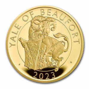 Zlatá mince The Royal Tudor Beasts - Yale of Beaufort 1 oz proof 2023