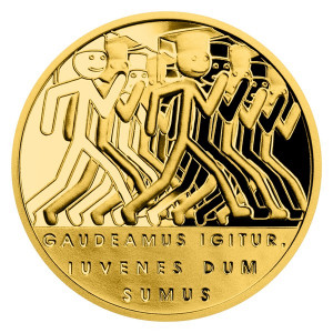 Zlatý dukát Latinské citáty - Gaudeamus igitur 3,49 g proof