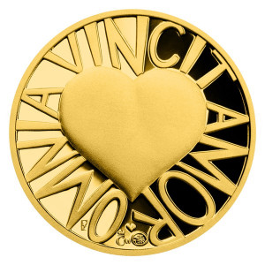 Zlatý dukát Latinské citáty - Omnia vincit amor - Nad vším vítězí láska 3,49 g proof