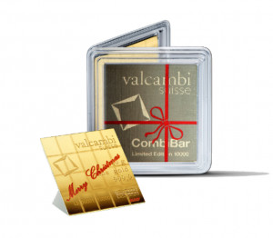 Zlatý investiční slitek CombiBar 20 x 1 g Valcambi Christmas edition